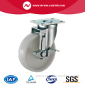 4'' Swivel Industrial PP Caster With Side Brake